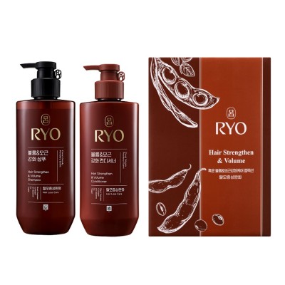 [려] 흑운 볼륨 & 모근케어 컬렉션 2종 (샴푸 480ml + 컨디셔너 480ml)