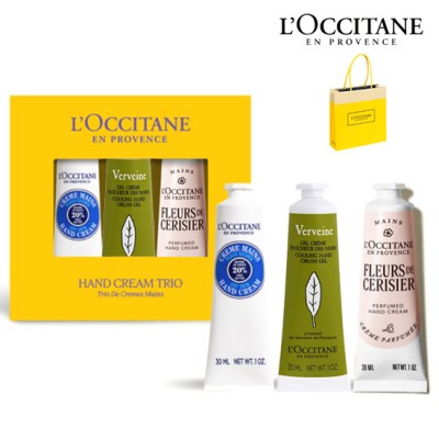 록시땅 핸드크림 트리오 세트 / 시어 30ml+버베나30ml+체리30ml