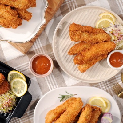 [그린빌리지] 수제 치즈 스틱 돈까스 (400g x 2팩)