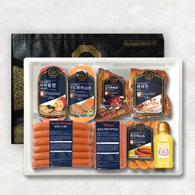 [브라이트데이 X 퀸주트] 독일스타일 프리미엄 수제햄 선물세트 8호(소스 증정) 26s_sb_08